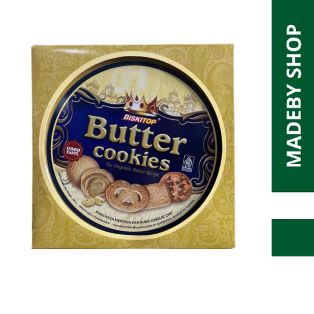 JAJAN LEBARAN BISKITOP BUTTER COOKIES  KALENG 700GRAM