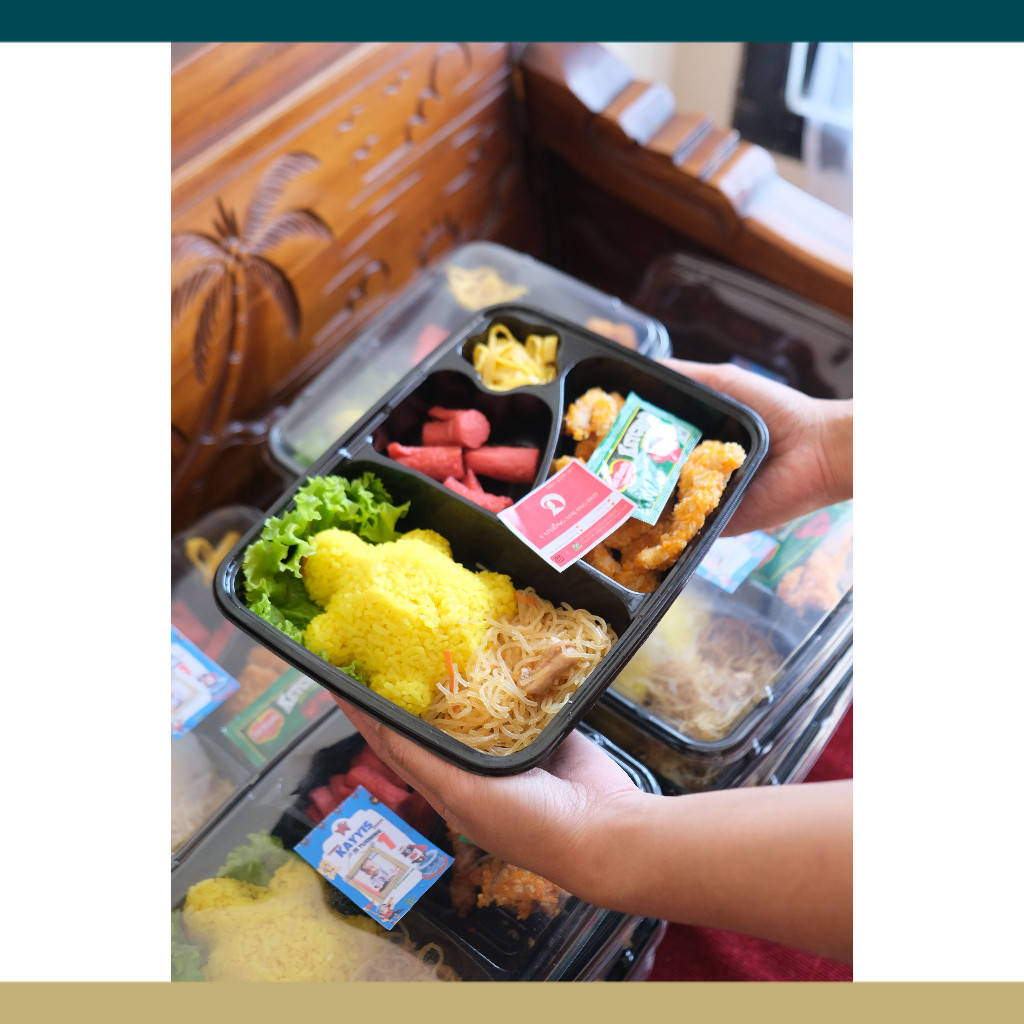 Nasi Kuning Ulang Tahun Anak | Catering Malang Kirim Instant 10 Box Nasi Kuning Hajatan Anak Ulang t