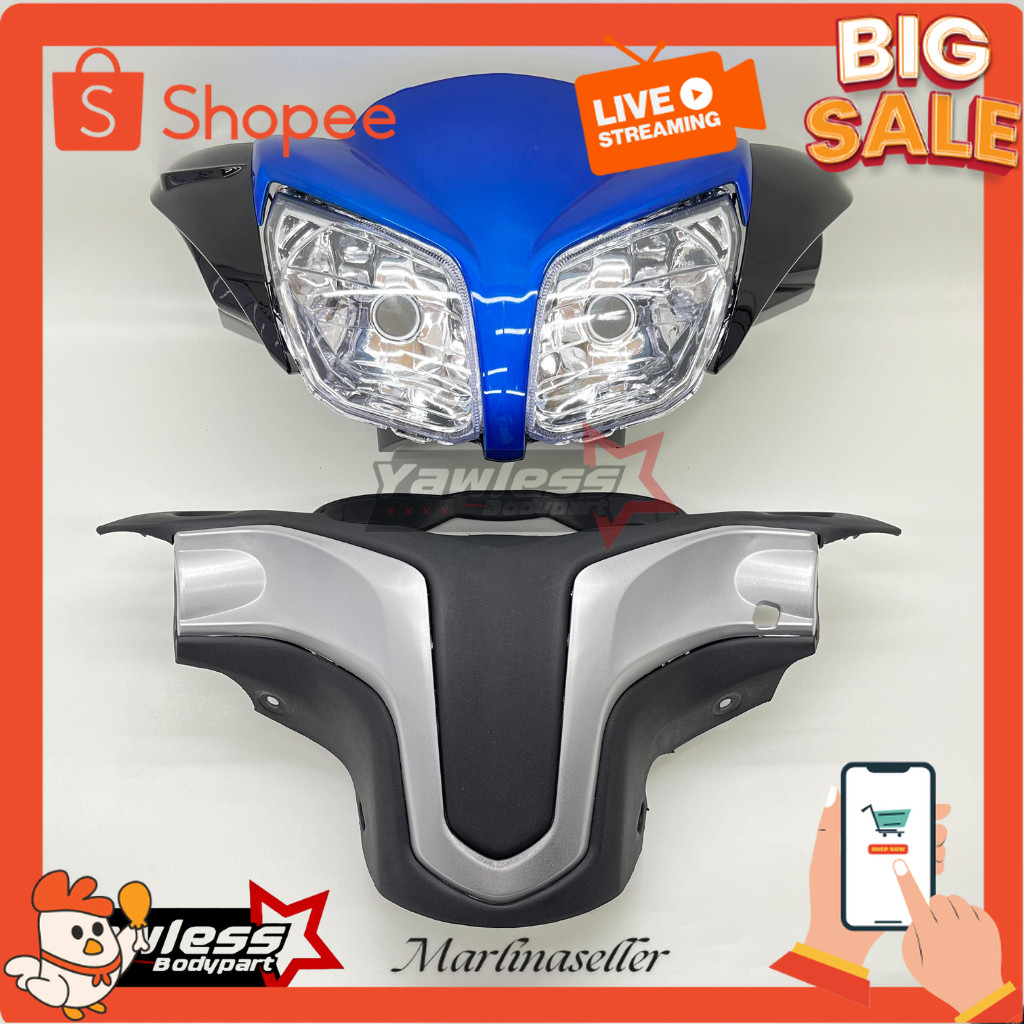 Murah Batok 1 Set Yamaha Jupiter Z Robot 2010 Totok Depan Jupiter Z Robot Warna Biru