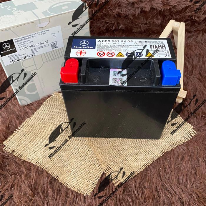 AUXILIARY BATTERY MERCEDES BENZ A0009829608 ACCU AKI STATER MERCY ORIGINAL