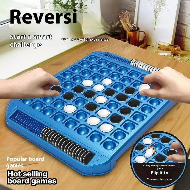 Reversi Classic Board Game - 2-Player Strategy Toy for Family Bonng & Logical Thinking Training