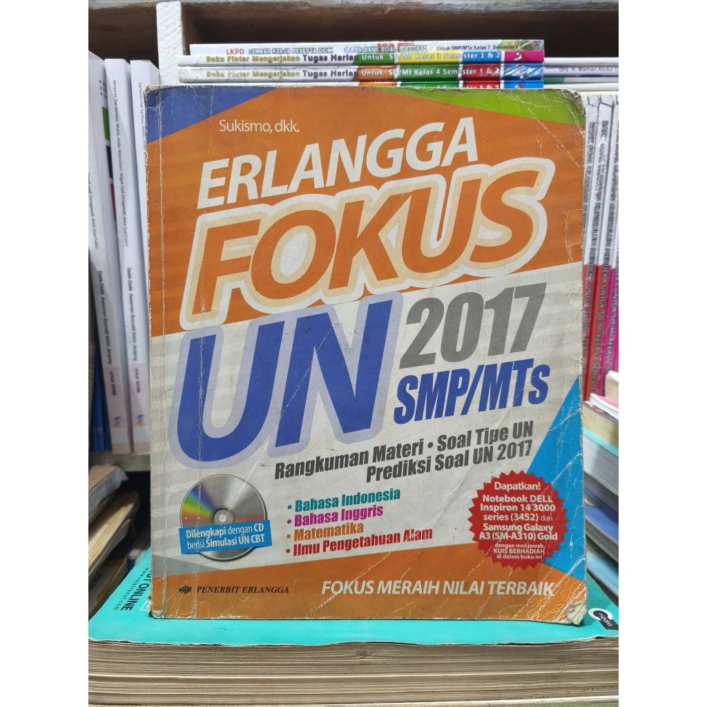 BUKU ERLANGGA FOKUS UN 2017 SMP/MTS FOKUS MERAIH NILAI TERBAIK