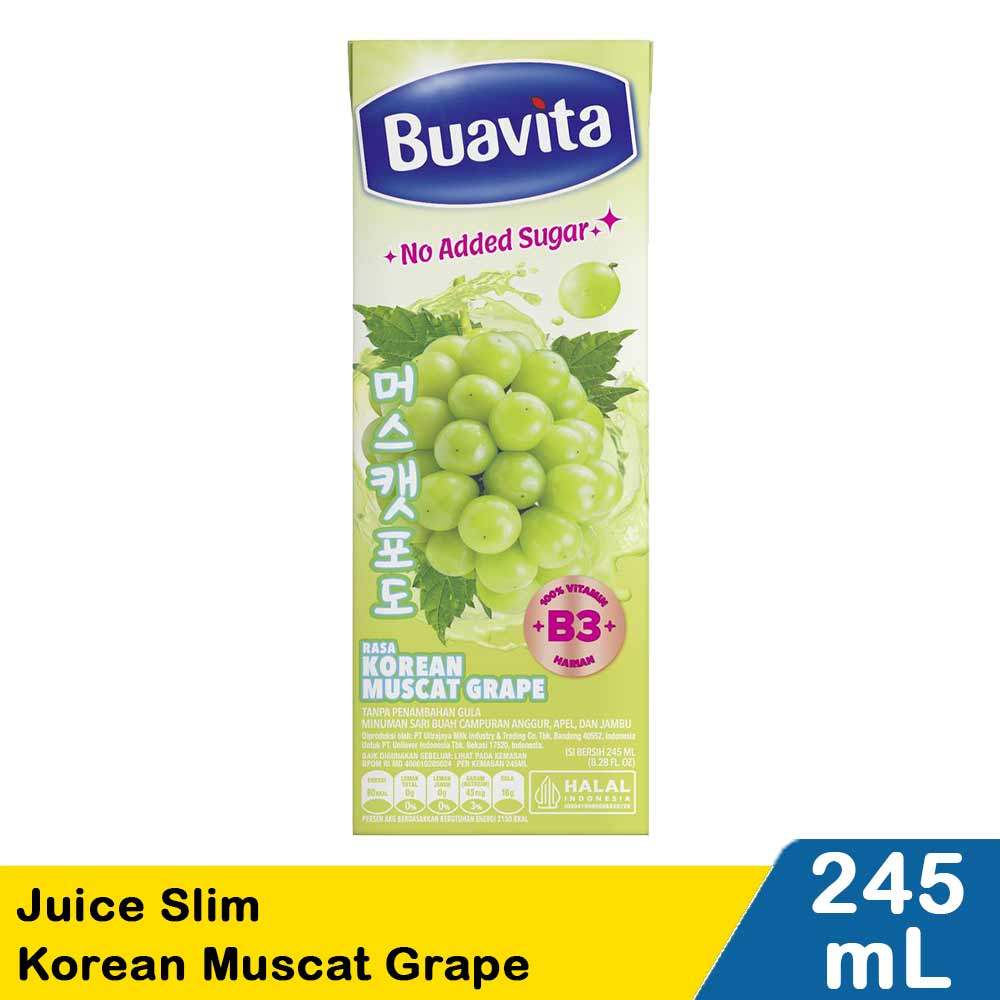 BUAVITA JUICE SLIM KMUSCAT GRAPE 245ml