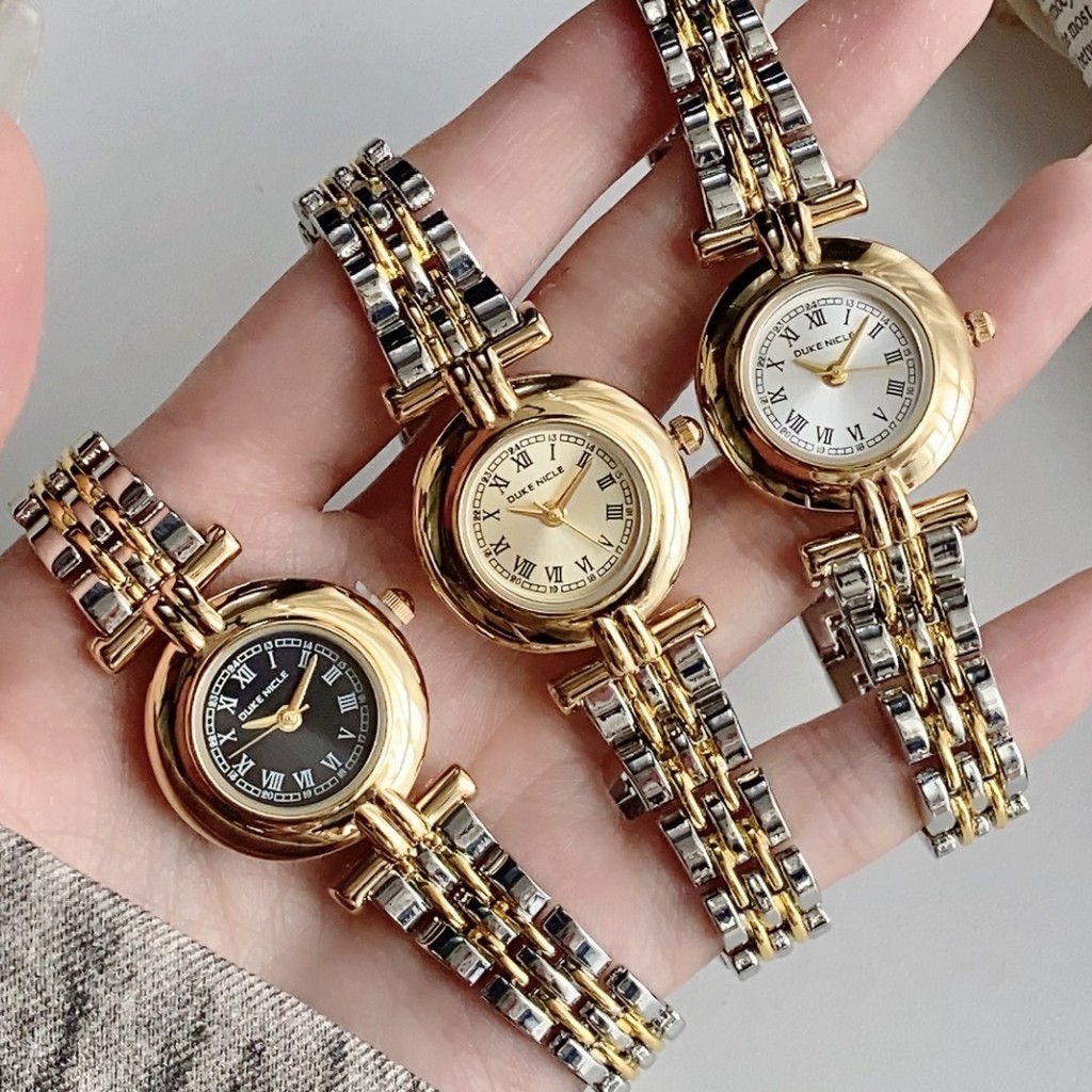 Women's Round Roman al Wat Stainless Steel Band Quartz Wrist Wates Relogio Feminino zegarek damski F