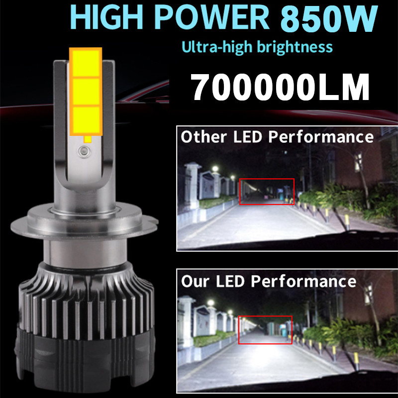 H7 LED Headlight CSP ip H4 Bulb Led H1 H3 H11 H8 H9 9005 9006 HB3 HB4 4500K 6000K 8000K PTF Ice Bulb
