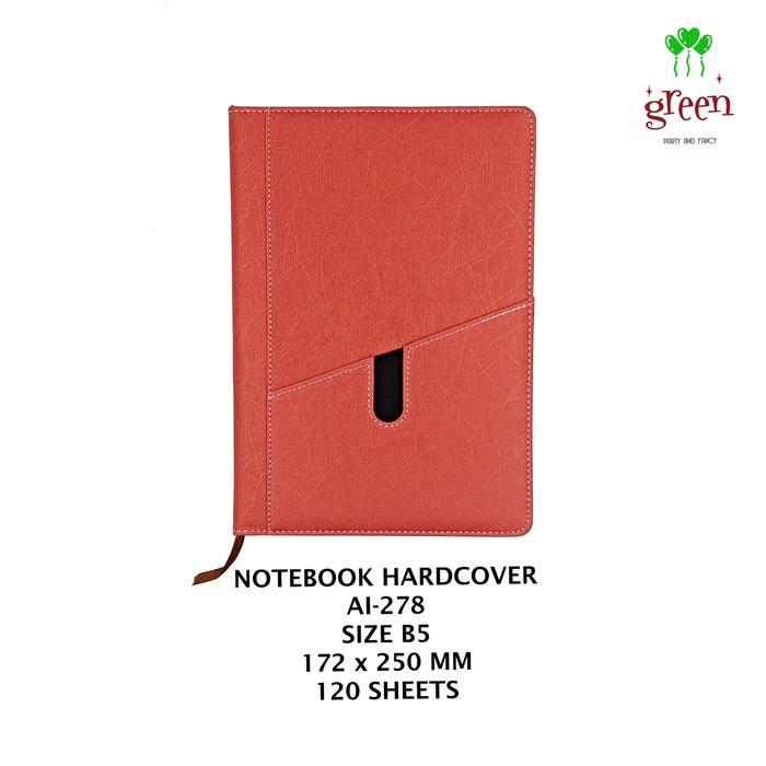 AGENDA KULIT/ JOURNAL/ NOTEBOOK / NOTE BOOK B5/ BUKU DIARY - Merah