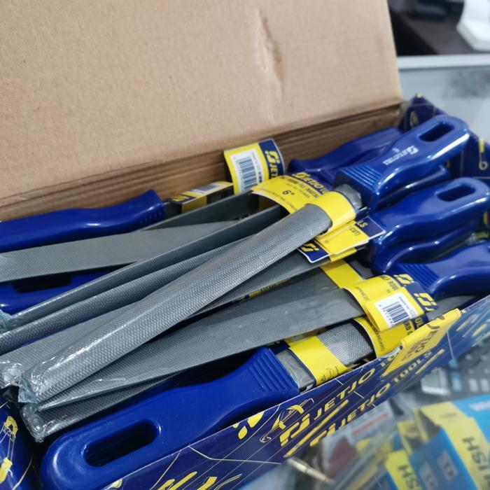 Kikir setengah lingkaran 6 inch JETJO TOOLS kikir kayu bastard half round 6"