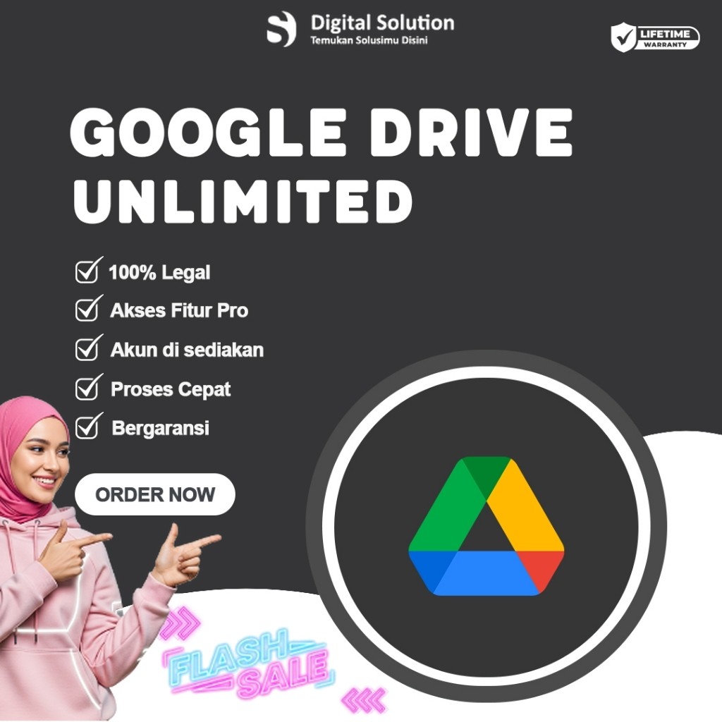 Google Drive Unlimited Storage Lifetime Akun Private Gdrive