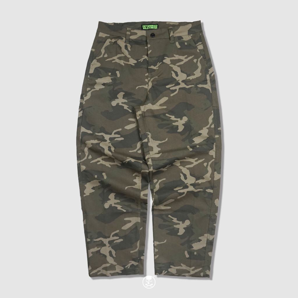 DETERMINED - Baggy Pants ECHO CAMO WILD Carpenter Celana Panjang Pria