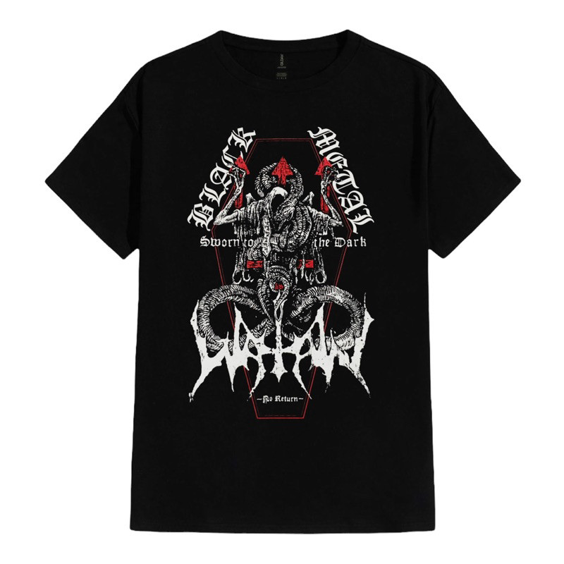 (COD) T-SHIRT / KAOS BAND OFFICIAL WATAIN - SWORN COFFIN