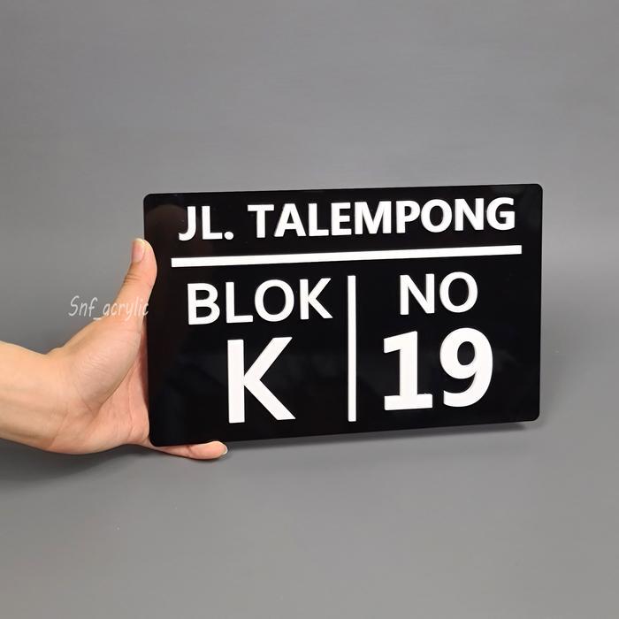 NOMOR RUMAH AKRILIK / NO RUMAH / NO RUMAH ACRYLIC / PAPAN ALAMAT