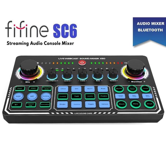 Mixer Fifine Amplitank SC6 RGB Wireless
