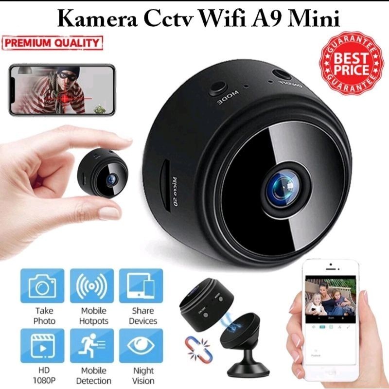 ALL READY STOKKPROMO PALING MURAH HANYA DISINII Wireless A9 Mini Camera Wifi Hd 1080P Micro Kamera K