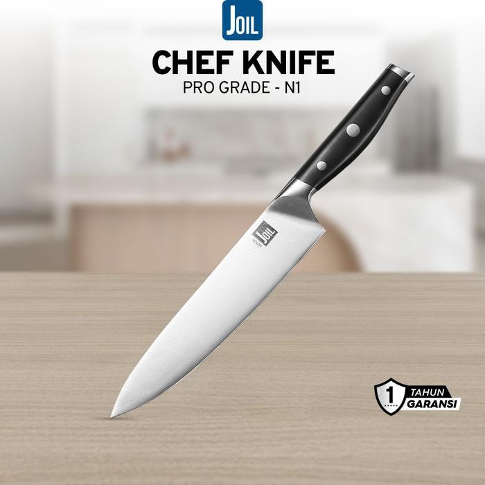 Wr. Kita  Joil Pisau Dapur Chef Knife Stainless Steel Tajam - N1 Kitchenware - N1 5Cr15Mov-ABS  Terl