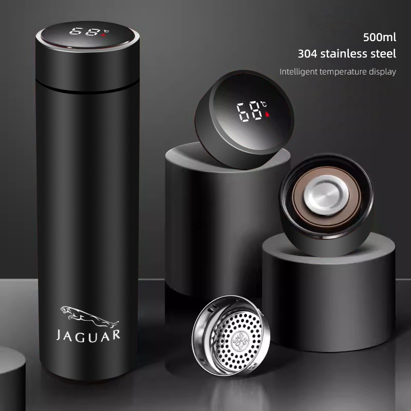 Car ulated Cup 500ml Water Cup Coffee Tea Thermos For Jaguar X S F XF XE XJ XK XEL XFL XJL XJ6 XJS X