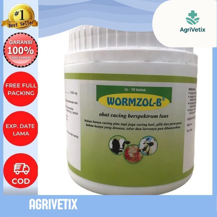 AGRIVETIX - WORMZOL B 10 BOLUS POT - OBAT TERNAK