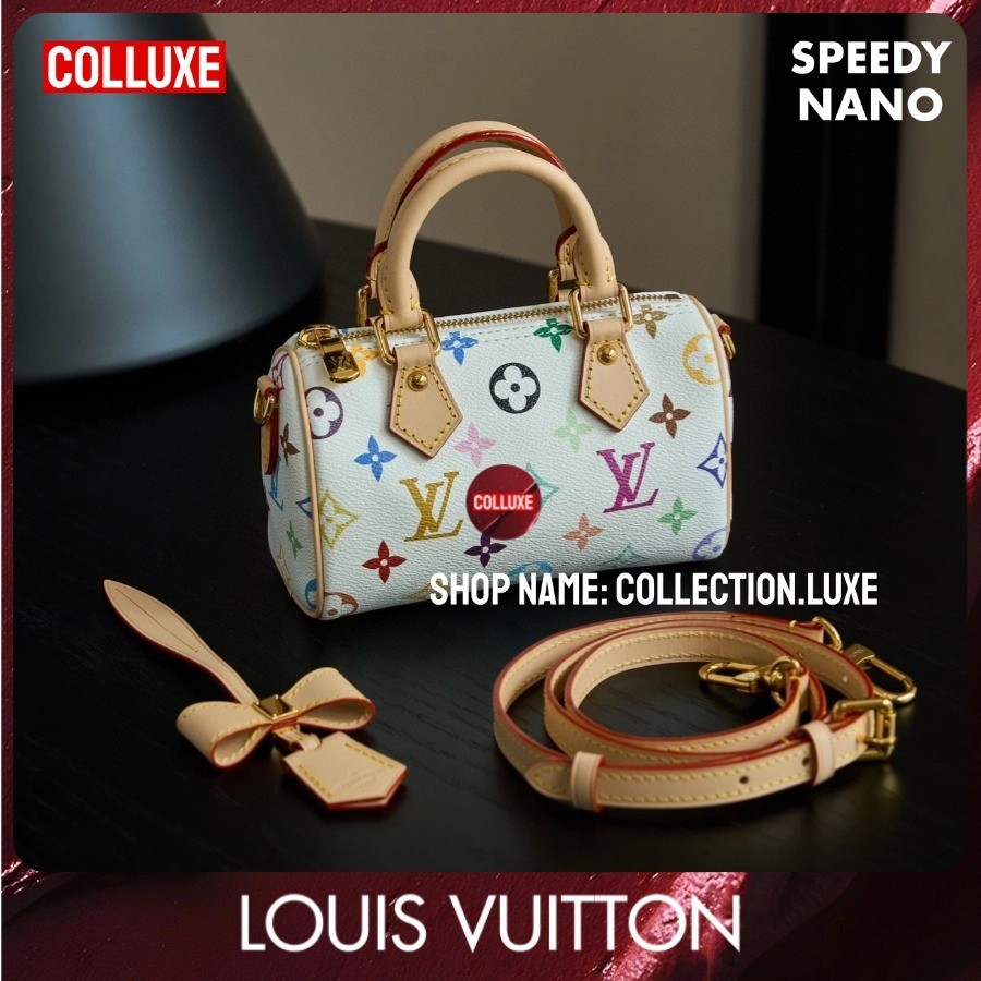 <colluxe>Louis Vuitton LV Model tas Nano Speedy Shoulder Bag LV x TM - Nano Speedy