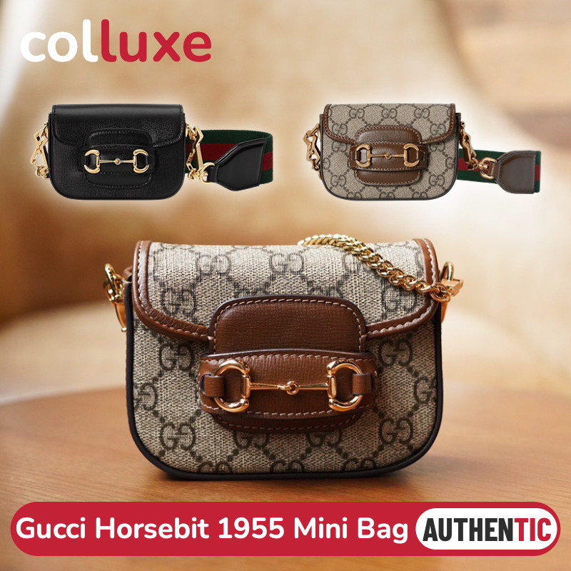 Gucci Horsebit 1955 series shoulder strap wallet Tas punggung wanita / tas rasul