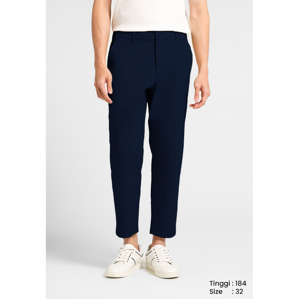 MANZONE - Celana Panjang Ankle Pria Aleey 02 - Navy