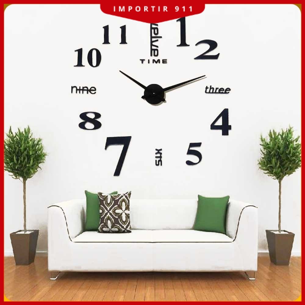 Jam Dinding Besar DIY Giant Wall Clock Quartz 120 cm - MR-101