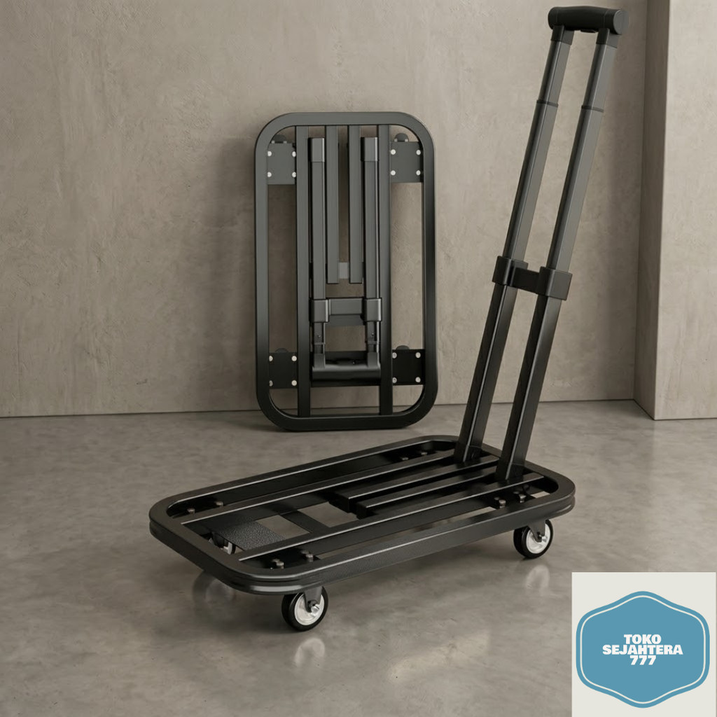 Troli Barang Reaim Trolley Besi Lipat alat naik tangga portabel Troley lipat troli barang Troli mult
