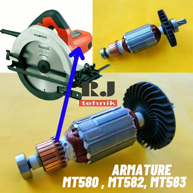 FAVORE PROMO Maktec MT583 Armature Angker Circular Saw Spare Part MT 580 582 583