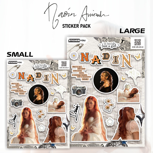 GOD WILLING - 20pcs Stiker NADIN AMIZAH Pack | Stiker Anti Air Anti Luntur | Stiker HP Stiker Laptop