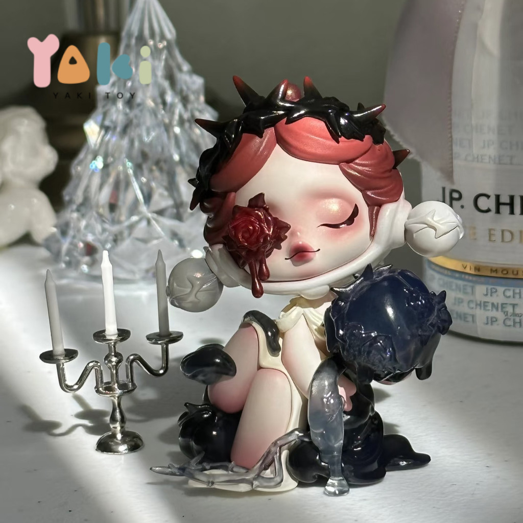 [ready stock] Ori POPMART SKULLPANDA The Glimpse Valentine's Day Rose Series - Yaki