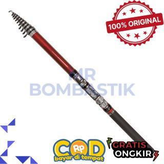 Joran Tegek Kolong Joran Tegek Telescopic Uk.180-450 Carbon Fiber Composite Action Medium Reel Seat 