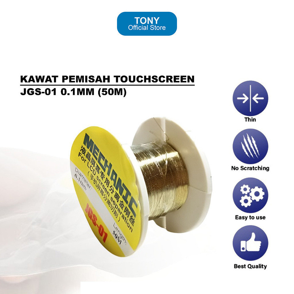 Kawat Pemisah MECHANIC JGS-01 - 0.1mm 50M LCD Screen Cutting Wire - JGS-01