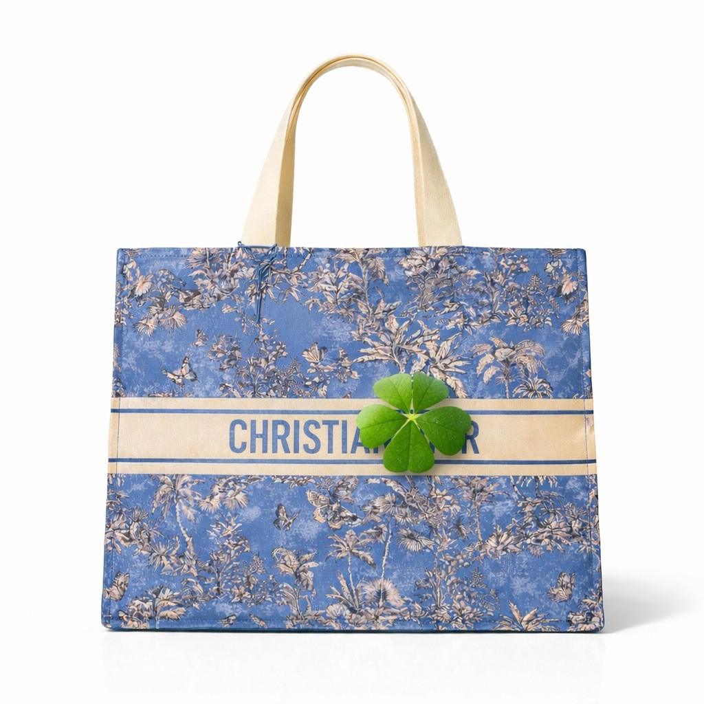 WLB - Travel Beach Canvas Tote Bag Blue Large | Tote Bag Kanvas Tebal