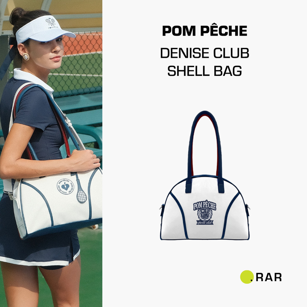 Pom Peche Denise Club Shell Bag - White - Tas Olahraga Wanita