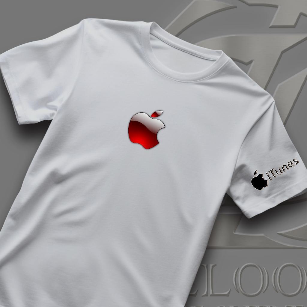 KAOS PRIA DISTRO LENGAN PENDEK YELLOW OREN ORIGINAL LOGO iPHONE