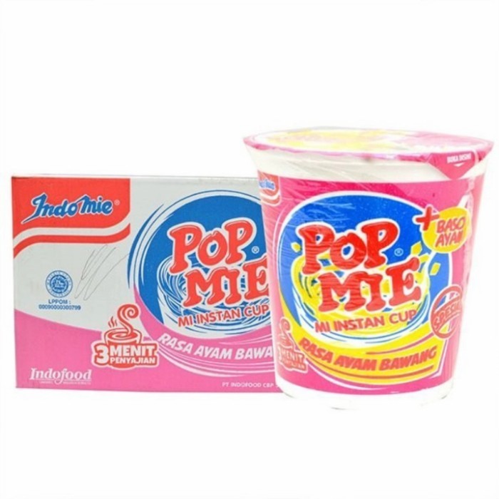 1 Dus - Pop mie rasa ayam bawang isi 24 pcs