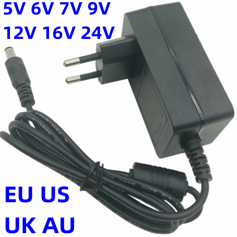 5V 6V 7V 9V 12V 24V Adapter Swit Power Supply 0.5a 1.5a 1A 2A 2.5a 3A 3.5a 4A 5A 6A arger Converter 