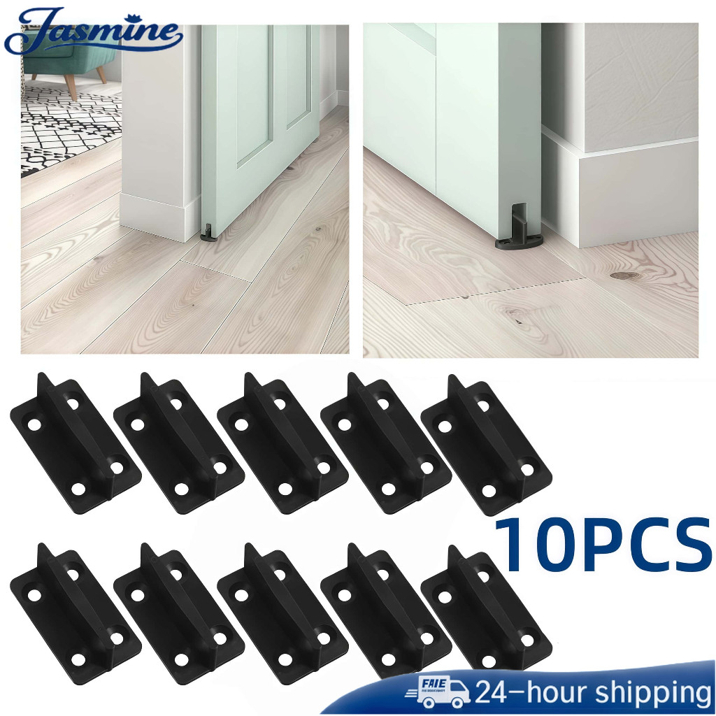 10pcs Roda Bawah Pintu Sliding T Lantai Penahan Pintu Bawah Geser Penahan Pintu Sliding Door