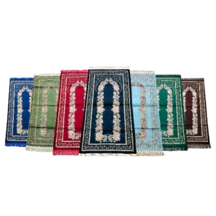 PROMO  10pcs Sajadah Kepang Midi 50x105cm - Paket Grosir - Lembut - Tebal -  Haji - Umroh Turki Musl