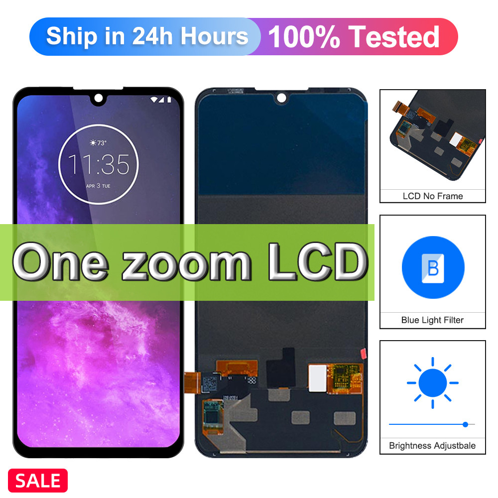 splay For Motorola Moto one zoom XT2010 XT2010-1 LCD splay Touch Screen giziter Assembly For Moto on