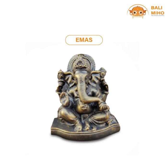 PATUNG GANESHA/GANESHA MINI/PATUNG GANESHA RESIN/PATUNG DEWA - emas