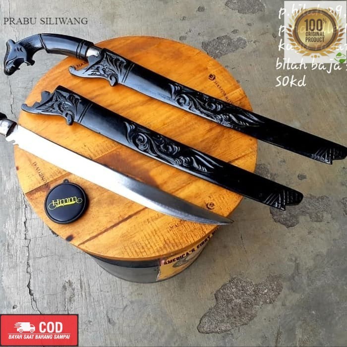 (COD) STOK READY GOLOK MACAN HITAM SIAP PAKAY
