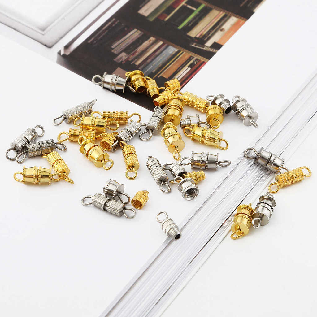50Pcs Kait Kalung Ulir / Kait Ulir Putar / Pengait Kalung / Kokot Ulir Kait Gelang Putar Premium