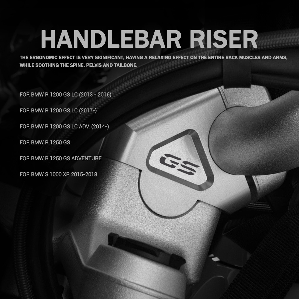 For BMW R1250GS R 1250 GS R1200GS LC Adventure ADV S1000XR Motorcycle Handlebar Riser 32MM Drag Hand