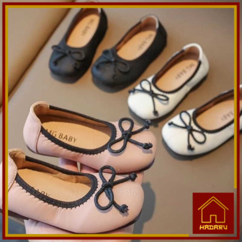 Sepatu Anak MG Shoes / MG Baby Shoes / Sepatu sekolah hitam /Sepatu Anak Perempuan