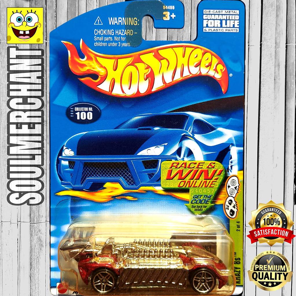 Hot Wheels Krazy 8s Merah Diecast Mobil Balap Fantasy