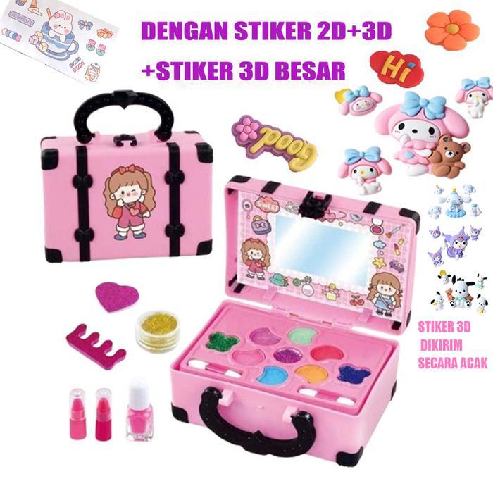 PROMO  {ready} Mainan Make Up set Anak Girl Pretend Play Makeup/17Pcs Mainan kosmetik anak perempuan