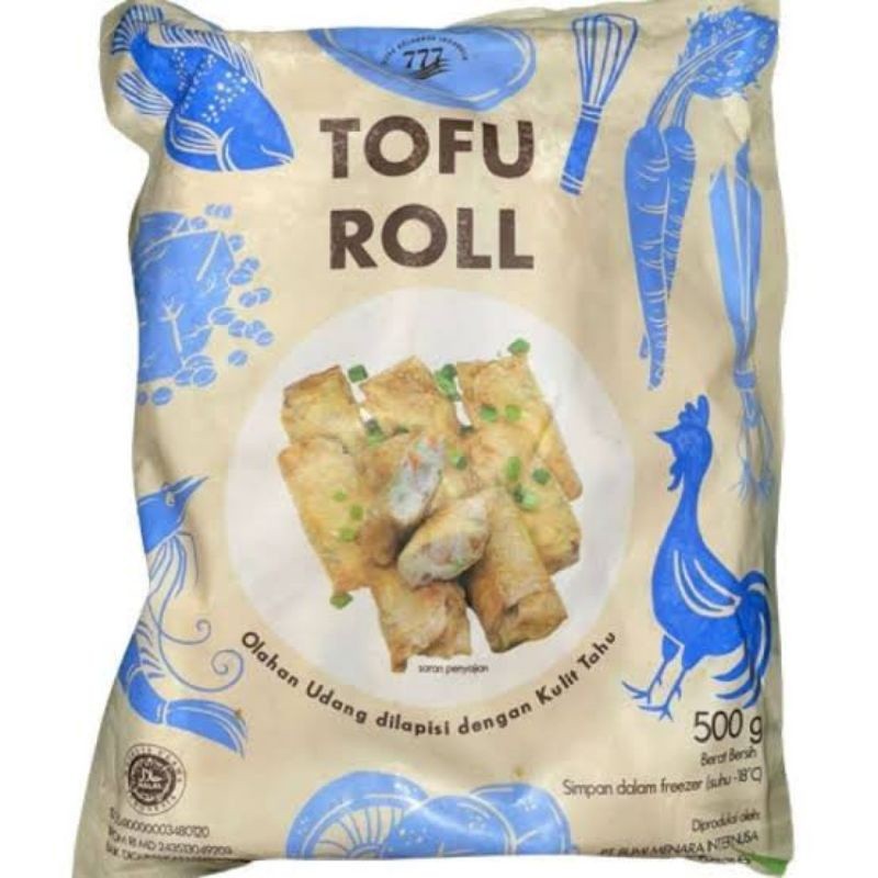 777 tofu roll olahan udang lumpia kulit tahu 777 500 gr