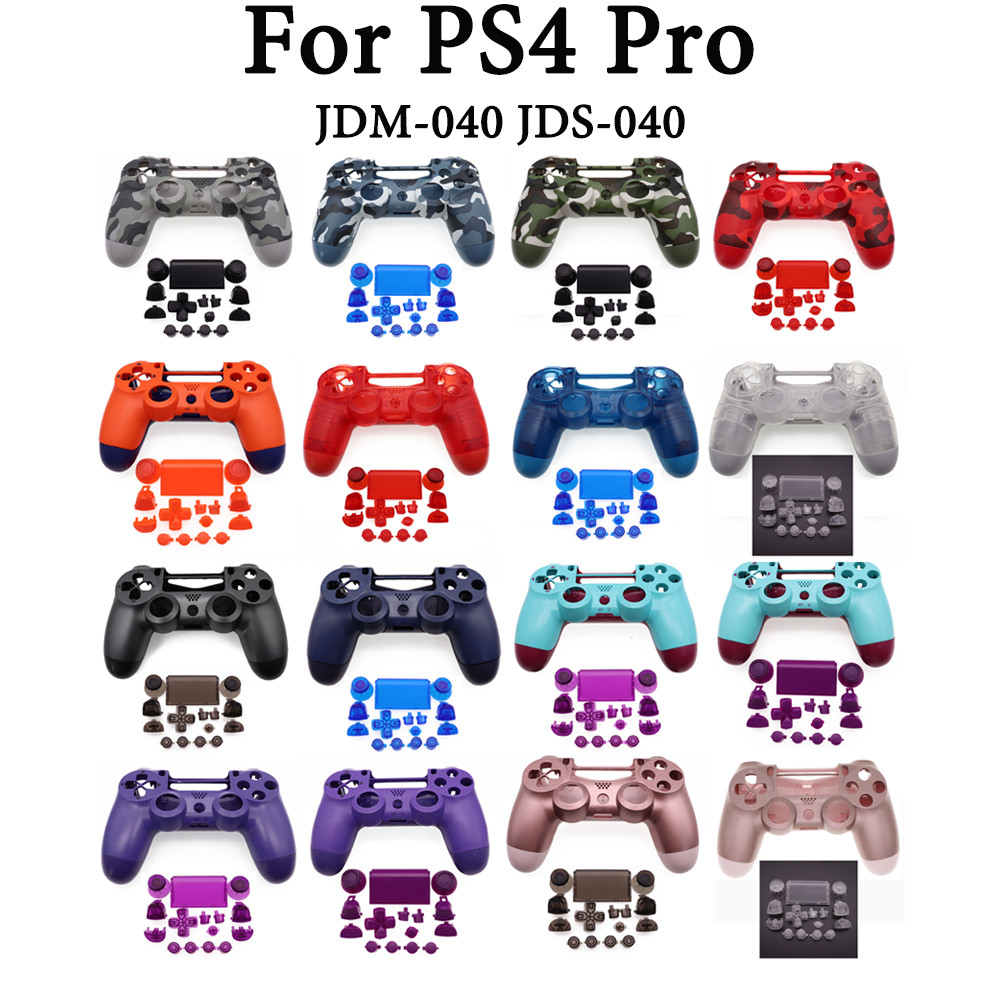 DIY Full Shell Case Housing and Buttons For PS4 Pro 040 Controller Replacement Parts Joystick JDS-04