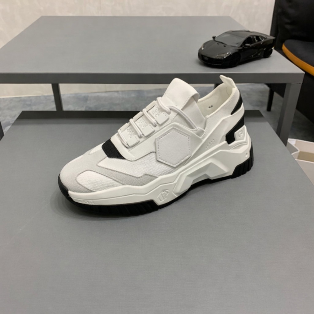 SNEAKER PUTIH PRIA IMPORT SEPATU RUNNING SPORTY BAHAN KULIT KEREN ELEGAN NEW WHITE SHOES CASUAL MEN