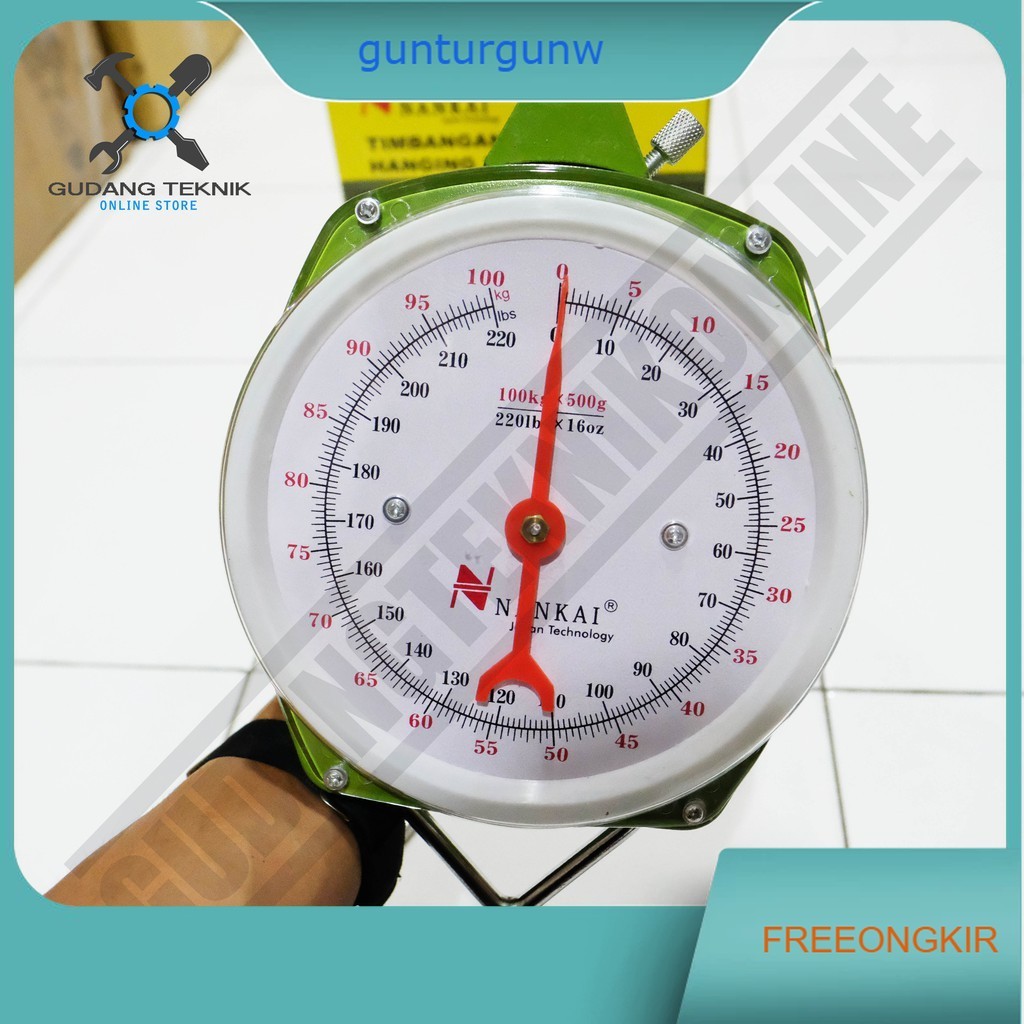 Nankai 100kg / Timbangan Gantung Nankai 100KG - Timbangan Gantung Analog 100 Kg