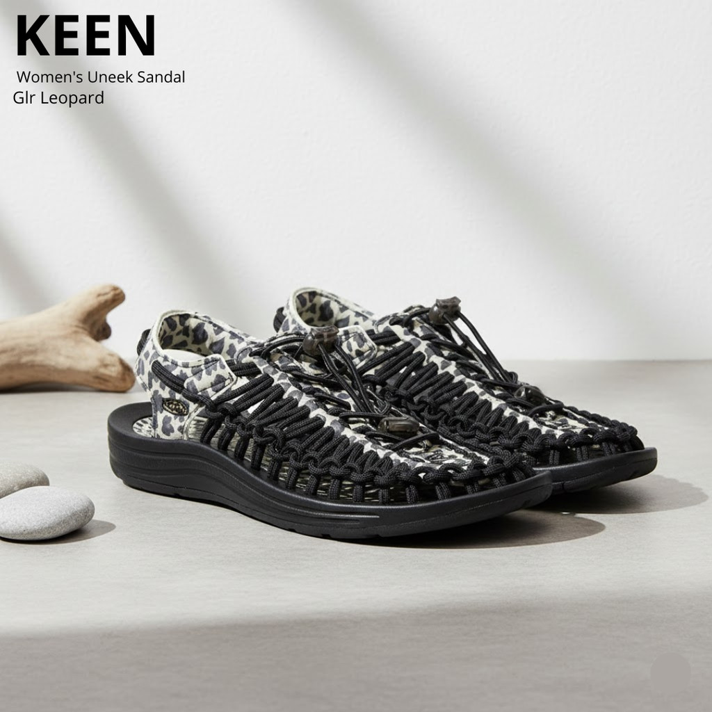 KEEN Women's Uneek Sandal GLR LEOPARD